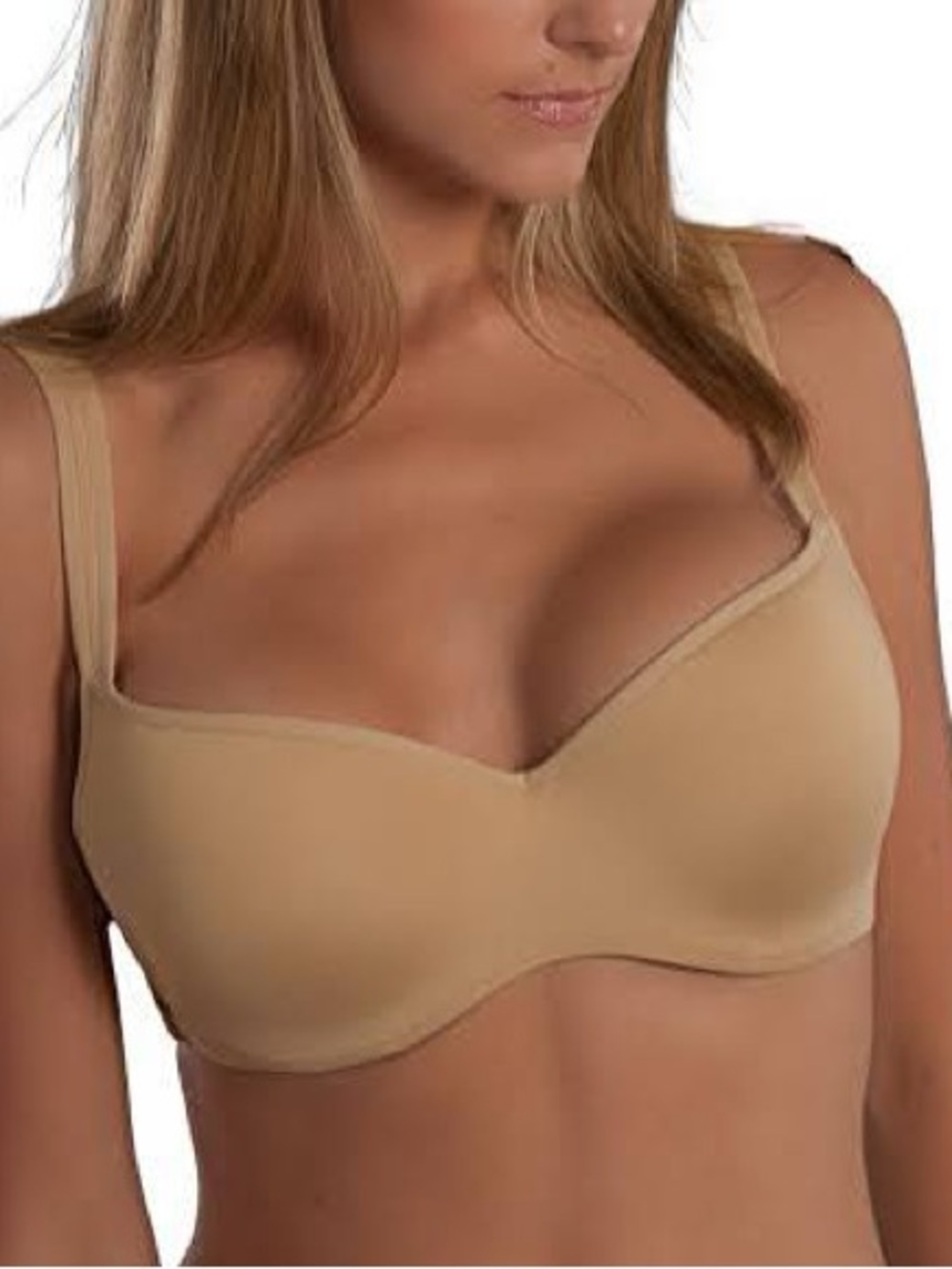 34G Le Mystere Dream Tisha seamless underwire T-shirt bra - beige